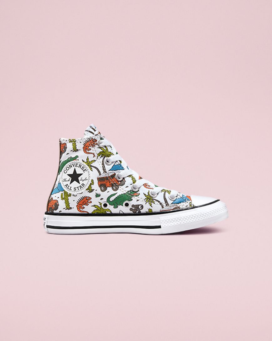 Tenisi Inalti Baieti Converse Chuck Taylor All Star Desert Explorer Albi Verzi | RO RFGCS193